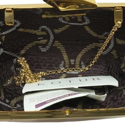 Kotur Pearce Minaudiere in Gold with Multicolor Glitter – Image 4