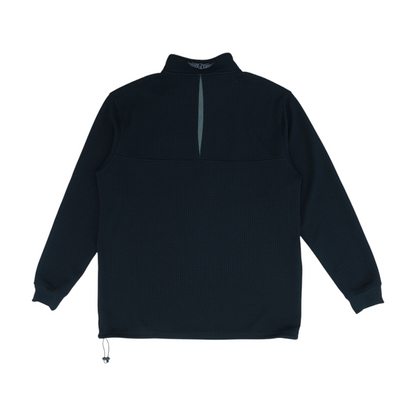 Black Solid 1/4 Zip Pullover