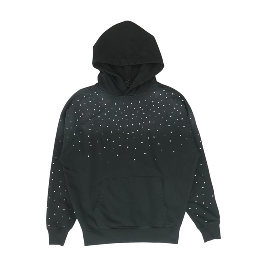 Black Solid Hoodie Pullover