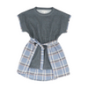 Gray Plaid Dress