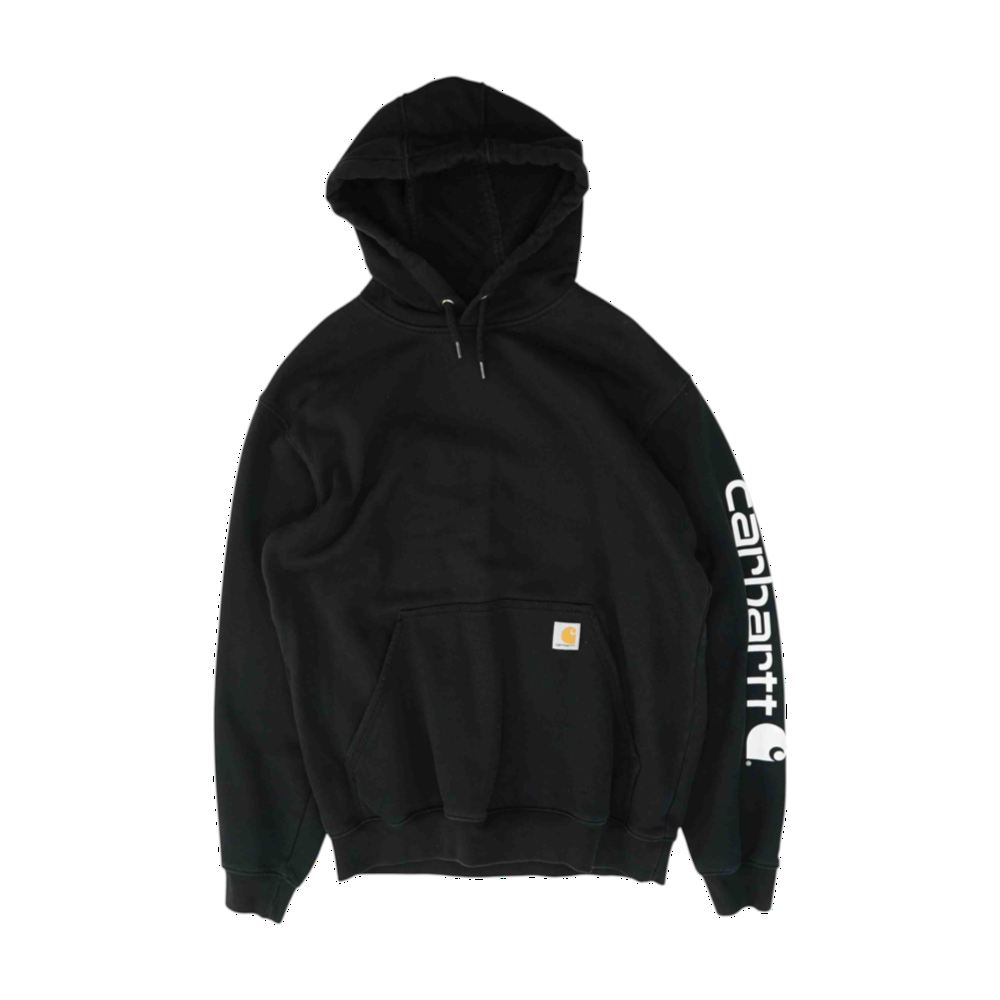 Black Solid Hoodie Pullover