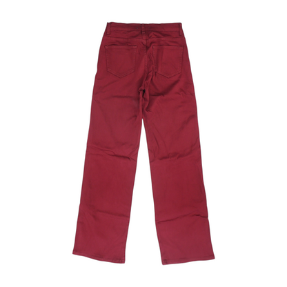Burgundy Straight Jeans