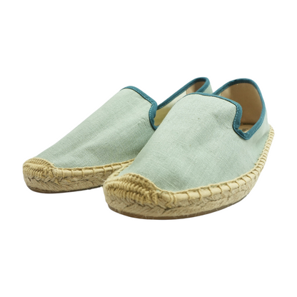 Green Slip-On Flats