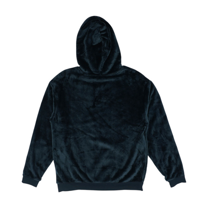 Black Graphic Fleece Pullover
