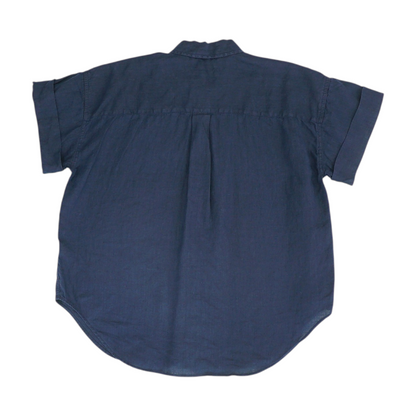 Navy Button Down