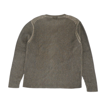 Brown Solid Pullover Sweater
