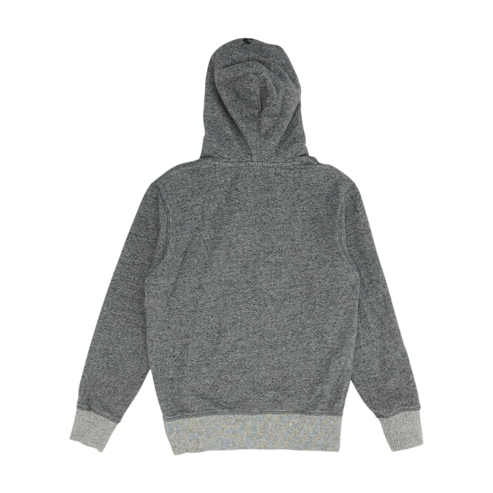 Gray Solid Hoodie Pullover