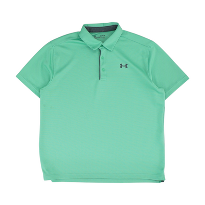 Green Solid Short Sleeve Polo