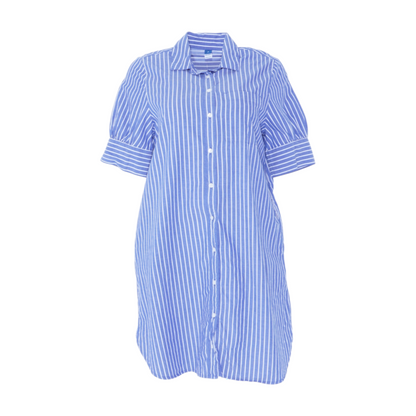 Blue Striped Mini Dress