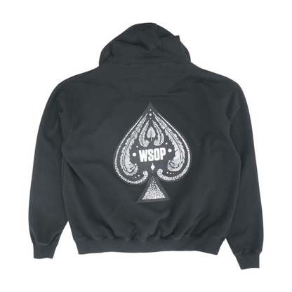 Black Graphic Hoodie Pullover