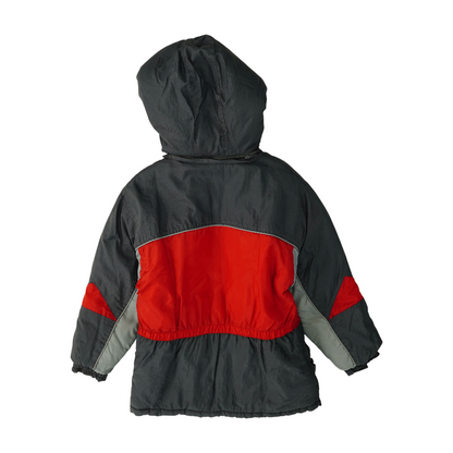 Red Color Block Jacket