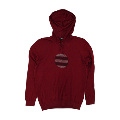 Burgundy Solid Hoodie Pullover