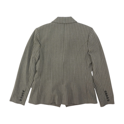 Gray Striped Blazer