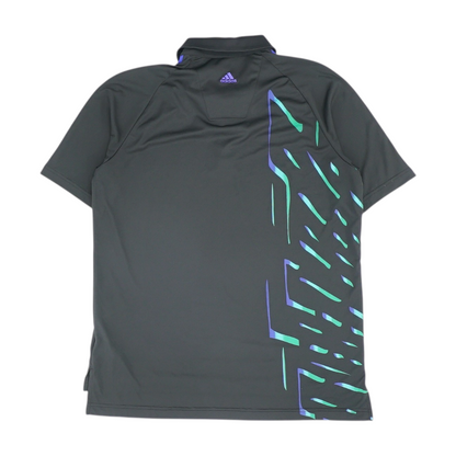 Black Solid Short Sleeve Polo