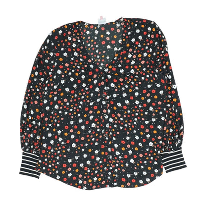 Black Floral Blouse