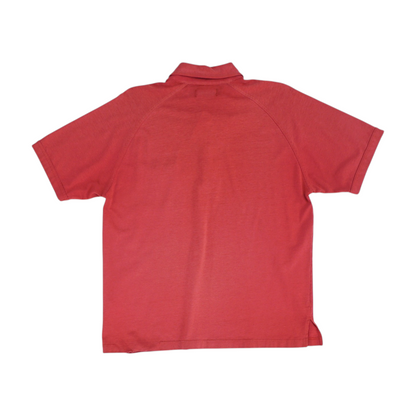 Red Solid Short Sleeve Polo