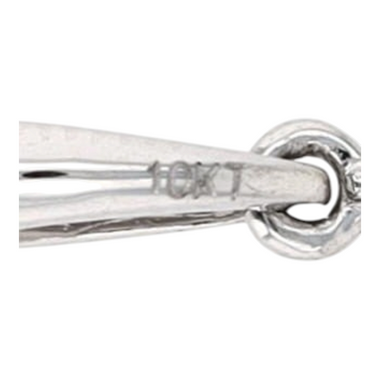 10K White Gold Peridot Pendant Necklace