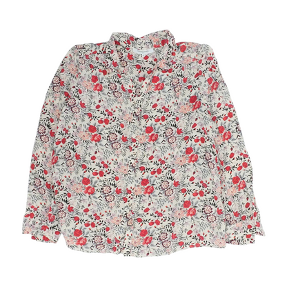 Cream Floral Button Down