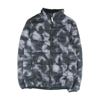 Black Tie-Dye Coat