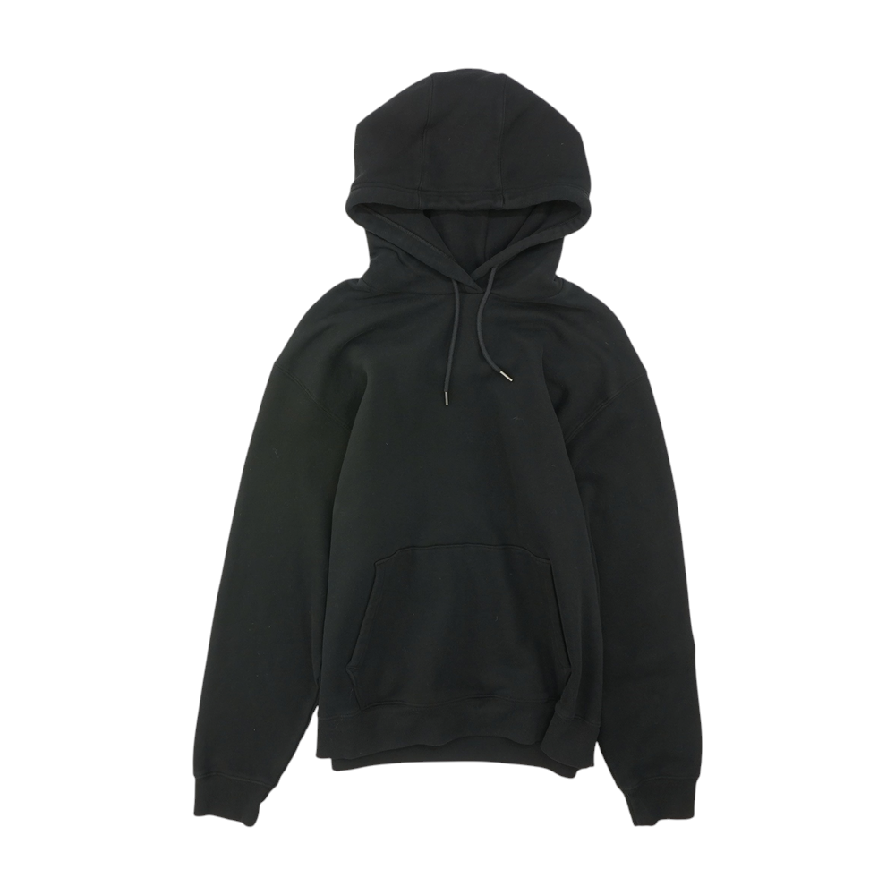 Black Solid Hoodie Pullover