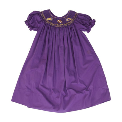 Purple Solid Dress