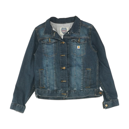 Navy Solid Denim Jacket