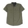 Charcoal Solid Short Sleeve Button Down