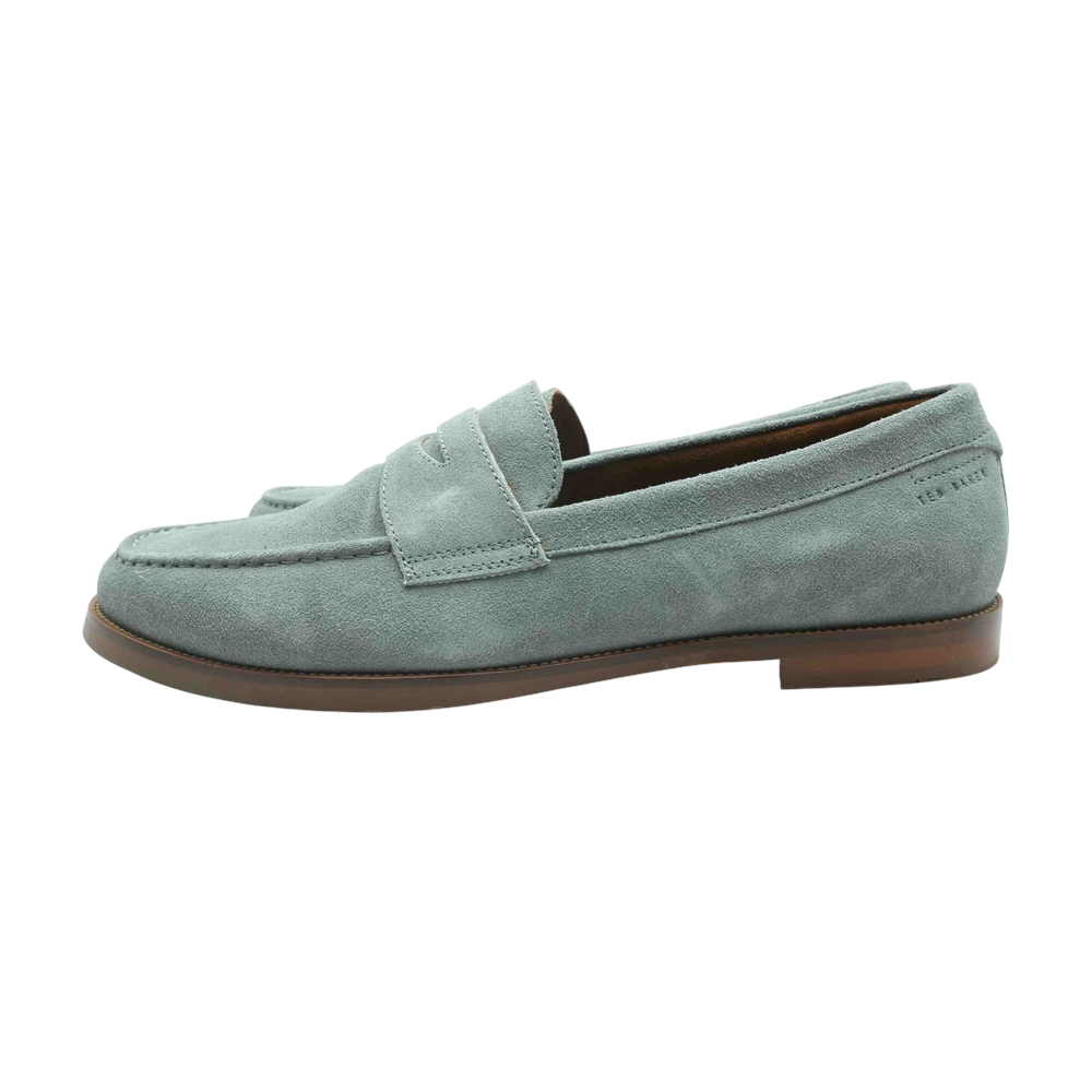 Blue Slip-On Dress Shoes