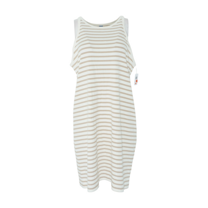 Cream Plus Striped Midi Dress