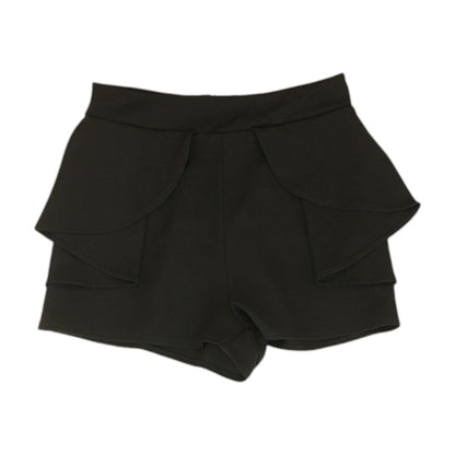 Black Solid Shorts