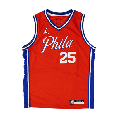 Men's Red Philadelphia 76ers Sleeveless Jersey