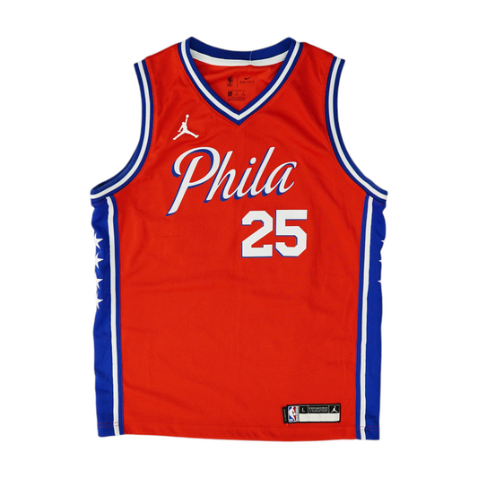 Men's Red Philadelphia 76ers Sleeveless Jersey