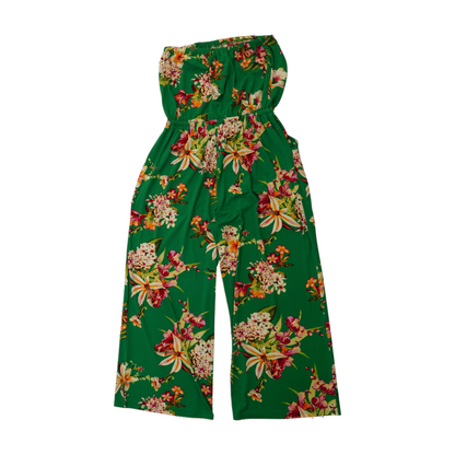 Green Floral Jumpsuit