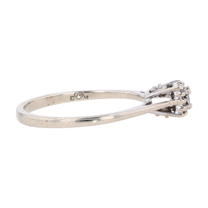 1/10 ctw 10K White Gold Diamond Engagement Ring