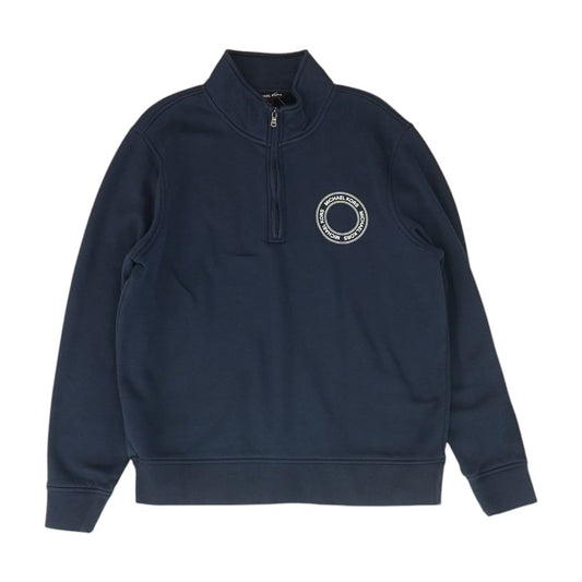 Navy Graphic 1/4 Zip Pullover