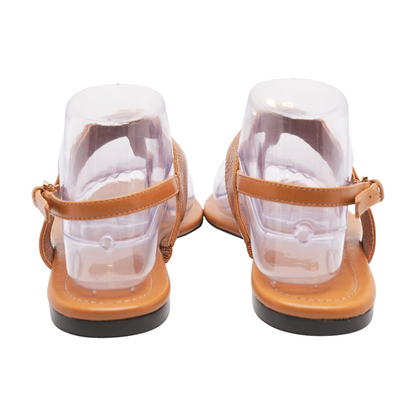 Tan Flat Sandals