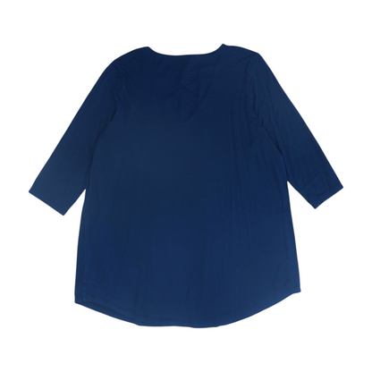 Navy Plus Blouse