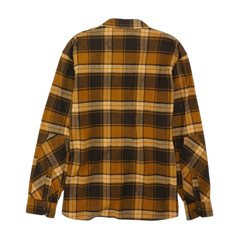 Brown Plaid Flannel Button Down
