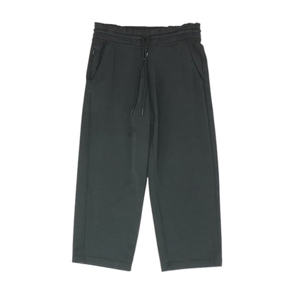 Black Solid Active Pants