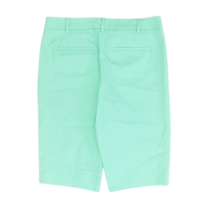 Green Solid Chino Shorts