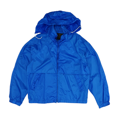 Blue Solid Rain Jacket