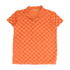 Orange Solid Short Sleeve Polo