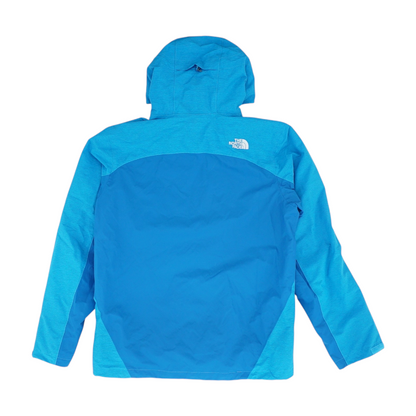 Blue Solid Rain Jacket