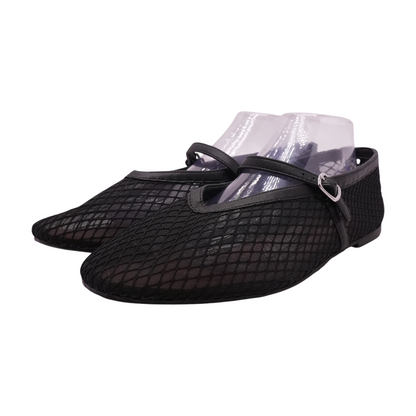 Black Slip-On Flats