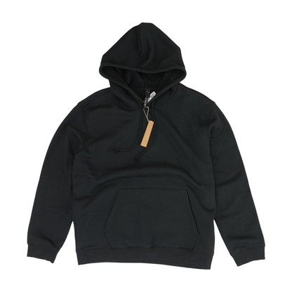 Black Solid Hoodie Pullover