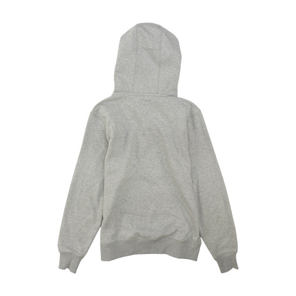 Gray Solid Hoodie Pullover