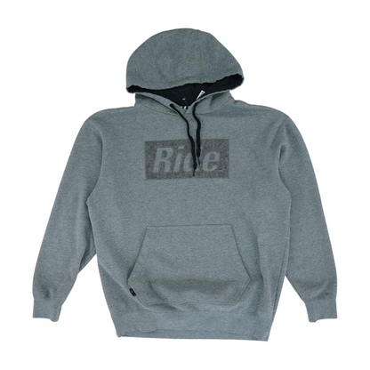 Gray Solid Hoodie Pullover