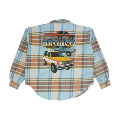 Blue Plaid Flannel Button Down