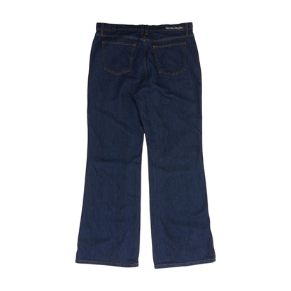 Navy Wide Leg Jeans