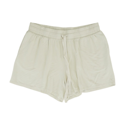 Tan Solid Knit Shorts